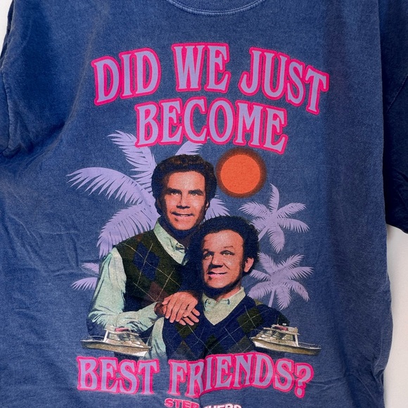 Philcos Men's Blue Step Brothers Graphic T-shirt Size Large - Picture 2 of 4